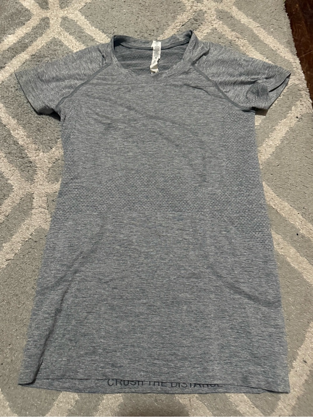 lululemon athletica Heather Gray Athletic Tee